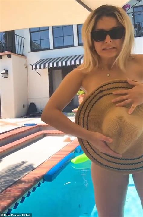 Bebe Rexha Strips Down From A Bikini To Nothing At All In A Playful