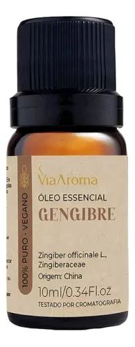 Leo Essencial Gengibre Puro 10ml Via Aroma AnaLGésico Dores MercadoLivre