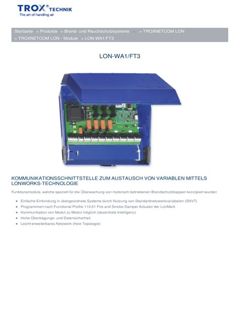 Lon Wa Ft Trox Austria Gmbh