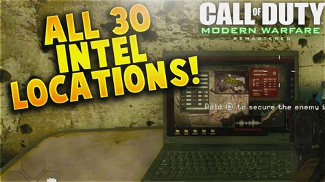 All Intel Locations In Call Of Duty Modern Warfare Remastered