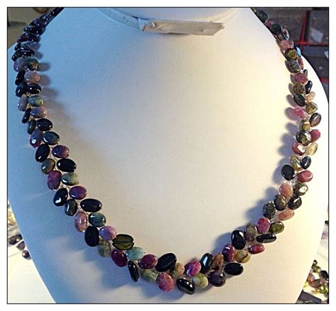 Genuine Watermelon Tourmaline Gemstone Necklace Multi Color Your