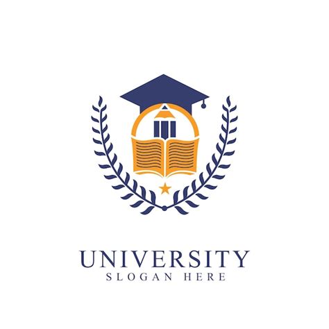 Premium Vector University College School Badge Logo Design