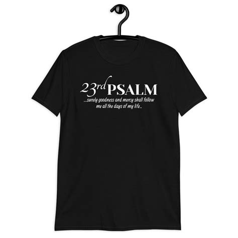 Psalm 23 Short Sleeve Unisex T Shirt Bible Scripture T Shirt Etsy