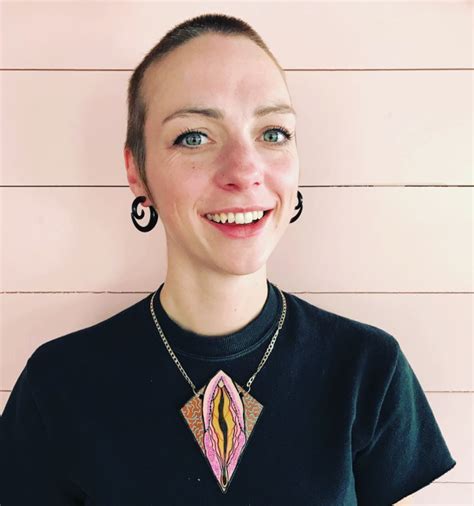 Hand Painted And One Of A Kid Vagina Glitter Necklace