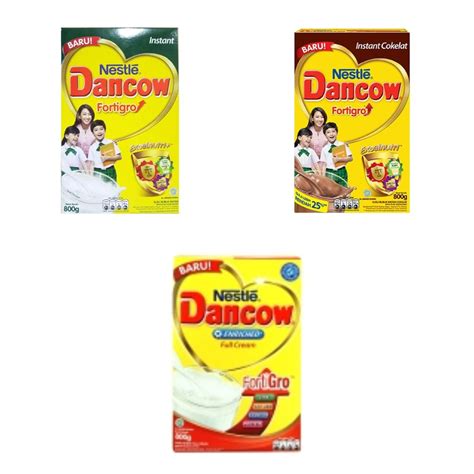 Jual Dancow Fortigro Gram Full Cream Instant Chocolate Shopee