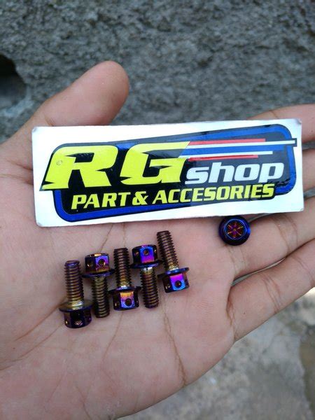 Jual Baut Probolt Blue Flower X Drat Panjang Mm Ori Heng