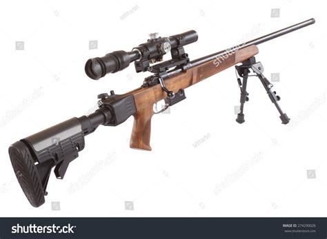 Sniper Rifle On Bipod Isolated On Stock Photo 274290026 | Shutterstock