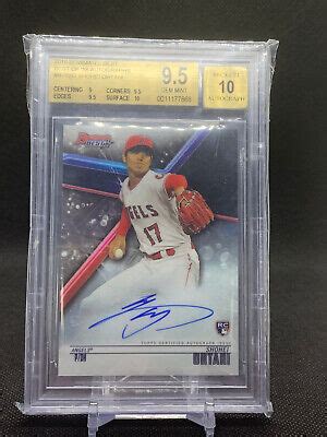 2018 Bowmans Best Shohei Ohtani RC Rookie Auto B18 SO BGS 9 5 10 W