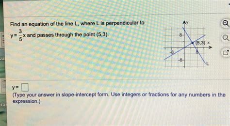 Solved Find An Equation Of The Line L Where L Is Chegg