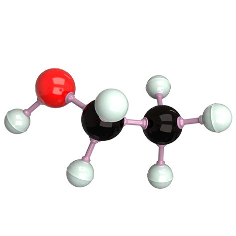 Ethanol Molecule 3D Model By KhaganFX