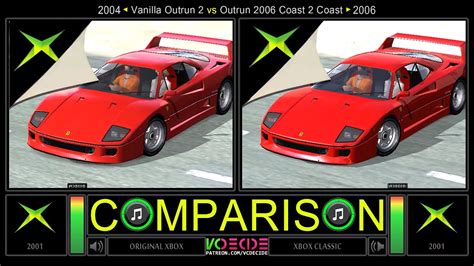 Xbox Vs Xbox Outrun 2 Vs Outrun 2006 Coast 2 Coast Side By Side