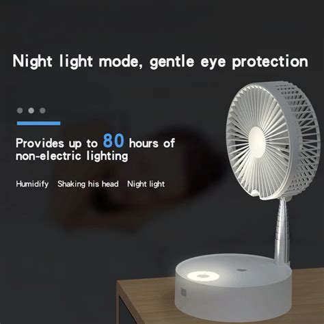 Usb Eletric Fan Humidifying Hydration Water Spray Fan Portable Folding Retractable Fan Desk