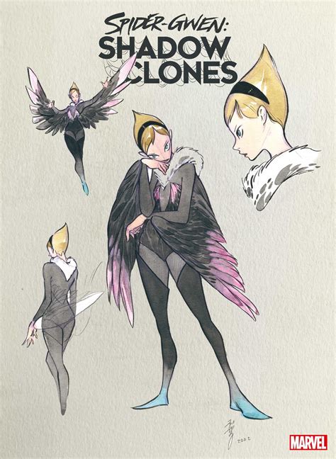 Bring On The Bad Gwens Check Out All Of Peach Momoko S New Spider Gwen Shadow Clones Designs