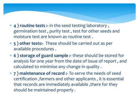 seed sampling  testing pptx agriculture industries