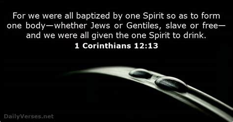 Baptized By The Spirit 1 Corinthians 12 13 Millersburg Baptist Church