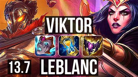 Viktor Vs Leblanc Mid Games Legendary K Mastery