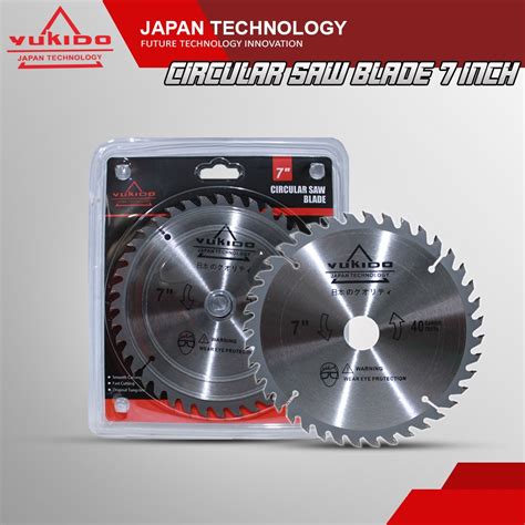 YUKIDO TCT CIRCULAR SAW BLADE MATA PISAU CIRCULAR SAW 7 INCH MATA