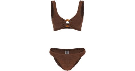 Hunza G Bikini Set Julia In Brown Lyst