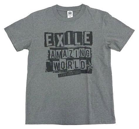 駿河屋 Exile ペイントtシャツ グレー Sサイズ 「exile Live Tour 2015 “amazing World”」（tシャツ）