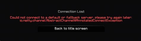 Can T Connect To Server Minecraft Telegraph