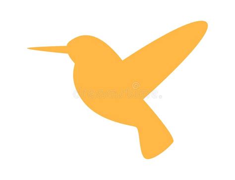 Silhouette of hummingbird stock vector. Illustration of flight - 272291468