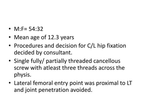Contralateral Fixation Of Scfe Ppt