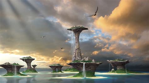 Dungeon tower wallpaper, fantasy art, digital art, sky, sea HD wallpaper | Wallpaper Flare