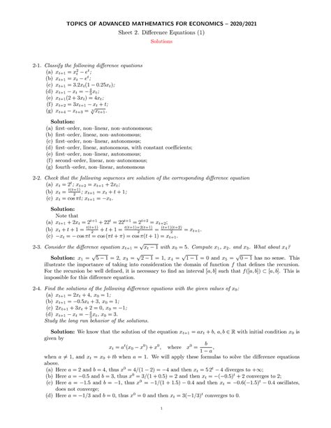 Sheet 2 Solutions Hoja 2 Con Respuestas Hechas Por El Profesor