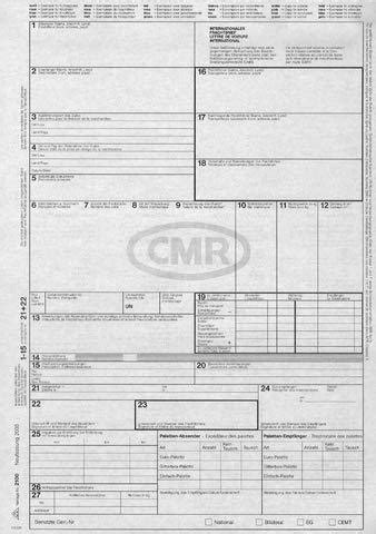 Rnk Internationaler Frachtbrief Cmr