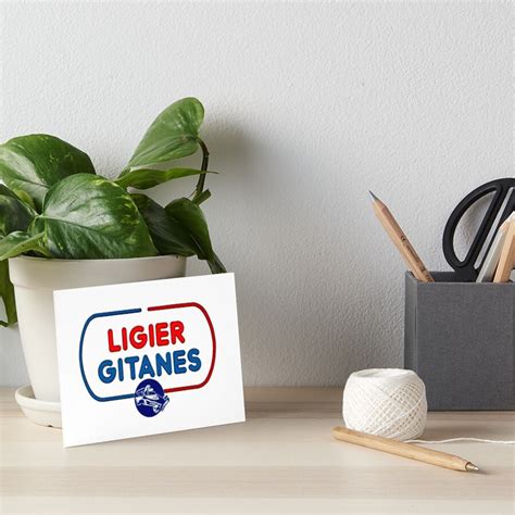 Vintage Ligier Gitanes F Team Logo Art Board Print For Sale By