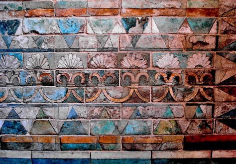 Achaemenids Darius The Great Detail Of Glazed Bricks Wall