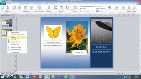 Como Crear Un Tr Ptico En Microsoft Publisher Youtube