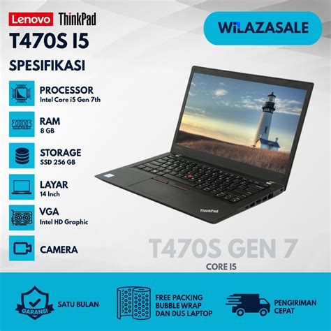 Jual PROMO LAPTOP LENOVO THINKPAD T470 T470s CORE I7 I5 SSD 256GB RAM