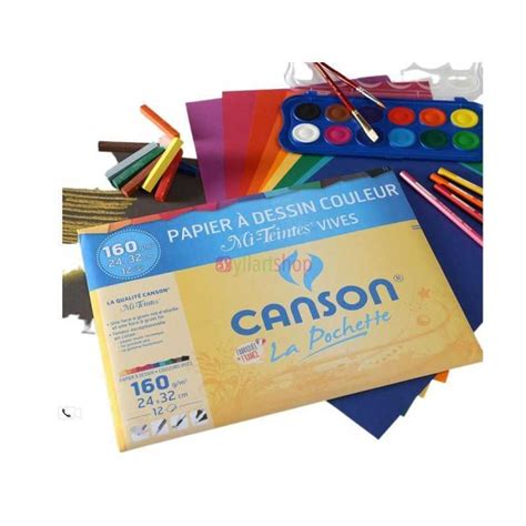 Canson Pochette Papier Dessin C Grain X Cm A G