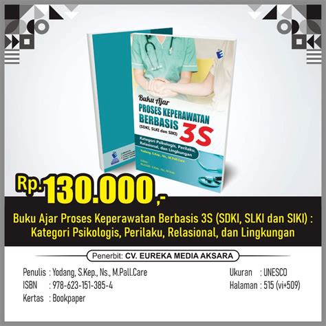 Jual Buku Ajar Proses Keperawatan Berbasis 3S SDKI SLKI Dan SIKI