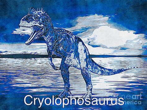 Cryolophosaurus Dinosaur Digital Art 03 Digital Art By Douglas Brown