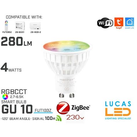 Zigbee Gu Bulb Rgb Cct W Lm Wifi Smart Lighting