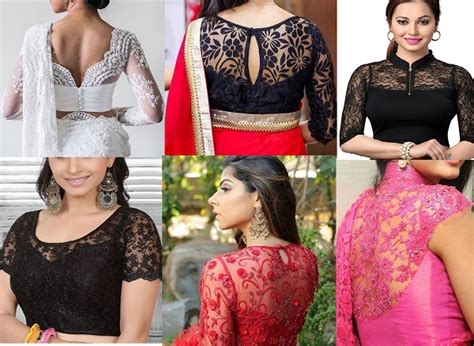 Latest Lace Saree Blouse Designs To Try In Tips And Beauty