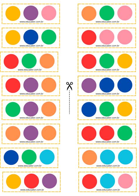 Sequ Ncia De Cores Recurso Pedag Gico Para Imprimir Educador