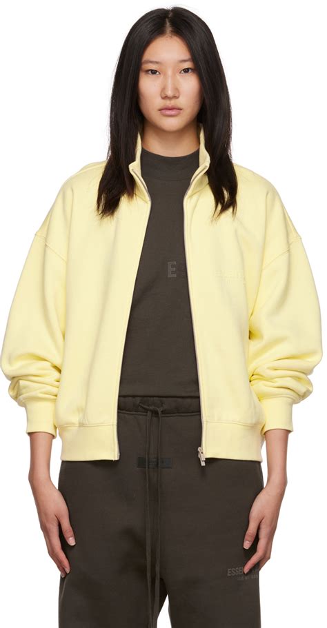 Essentials Blouson Jaune à Glissière Ssense France