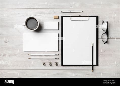 Blank Corporate Stationery Stock Photo Alamy