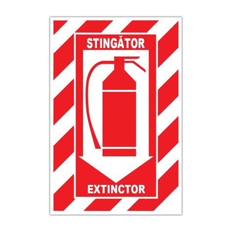 Indicator Paza Si Stingerea Incendiilor Stickermania Stingator