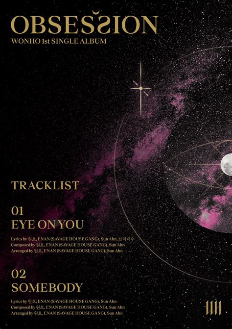 Wonho Reveals 1st Single Album Obsession Track List Allkpop