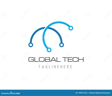 Logotipo Global De La Tecnolog A Stock De Ilustraci N Ilustraci N De