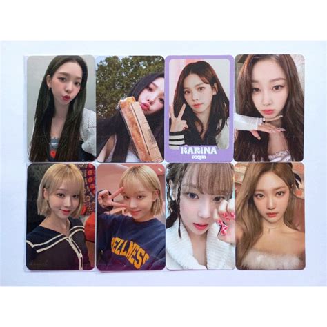 Jual OFFICIAL AESPA PHOTOCARD KARINA GISELLE WINTER NINGNING GIRLS