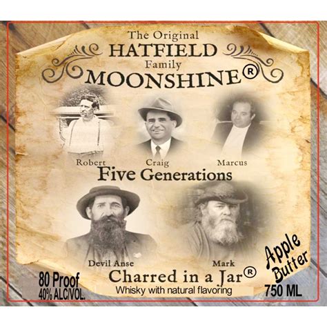 Buy Hatfield Family Moonshine Charred in a Jar Apple Butter Flavored Online - Notable Distinction