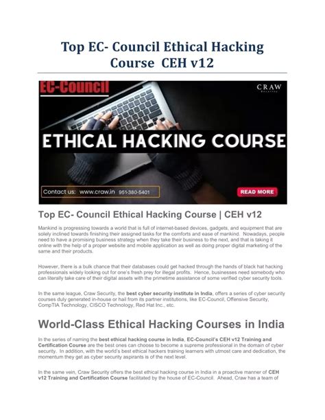 PPT Top EC Council Ethical Hacking Course CEH V12 PowerPoint