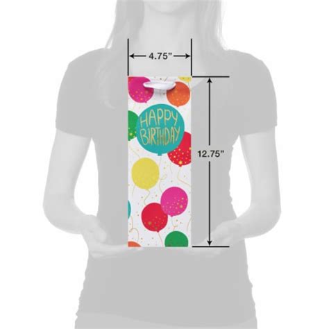 American Greetings Birthday Beverage Bag Happy Birthday Balloons