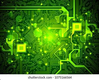 High Tech Electronic Circuit Board Vector Stock Vector Royalty Free