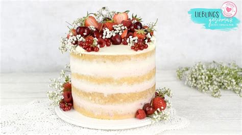 Semi Naked Cake Mit Erdbeeren Lieblingsgeschmack De